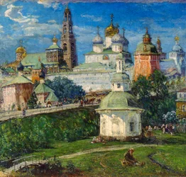 Das Dreifaltigkeitskloster von St. Sergius in Sergijew Possad, 1910er Jahre