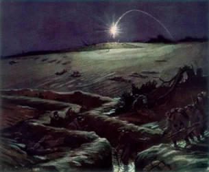 Die Schützengräben von Noulette, Frankreich, 1915