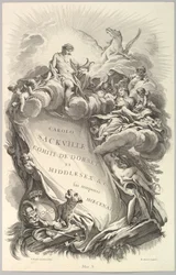 Frontispiz für das Grabmal von Charles Sackville, Graf von Dorset