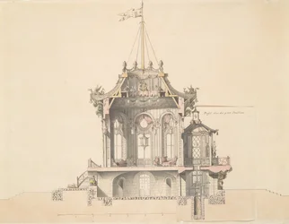 Entwurf für einen chinesischen Pavillon, n.d.