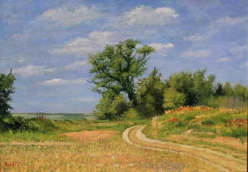 Landstraße Natur Öl