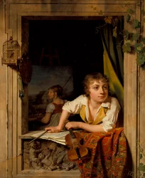 Malerei und Musik (Porträt des Sohnes des Künstlers), 1800