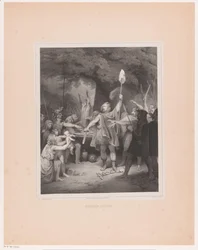 Julius Civilis schwört gegen die Römer