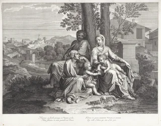 Heilige Familie mit Elisabeth und Johannes dem Täufer