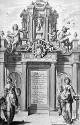 Frontispiz von Tableaux du Temple des Muses, 1655