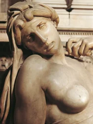 Morgendämmerung (Aurora), Detail aus dem Grabmal Lorenzo de