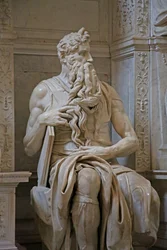 (Detail) Moses vom Grabmal Julius II, 1515, Marmor