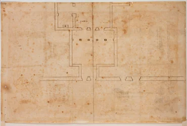 Fragmentierter Plan von San Silvestro in Capite