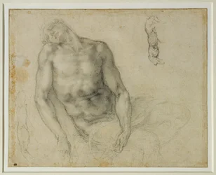 Der tote Christus und zwei Wiederholungen des rechten Arms