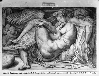 Leda, graviert von Jacobus Bos