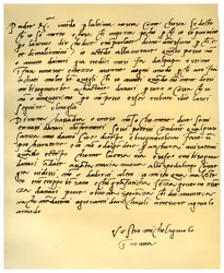 Brief von Michelangelo Buonarroti an seinen Vater, Juni 1508