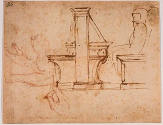 Studie für die Decke des Lesesaals der Laurentianischen Bibliothek