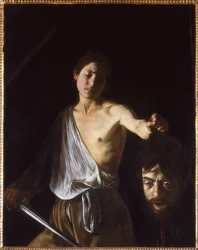 David mit dem Kopf von Goliath, 1609-1610