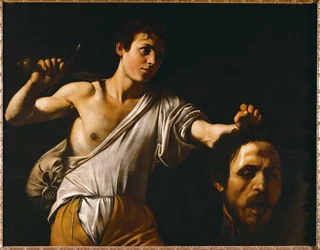 David zeigt Goliaths Kopf