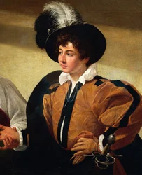 Die Wahrsagerin (Detail), ca. 1596-97