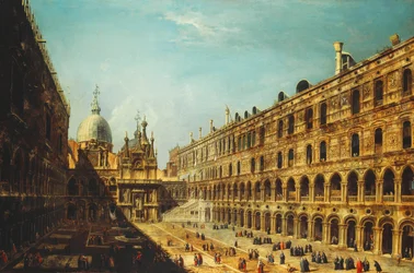 Der Innenhof des Dogenpalastes, Venedig