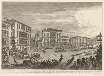 Ansichten von Venedig: Die Regatta, 1741