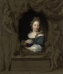 Porträt von Eva Visscher, Frau von Michiel van Musscher