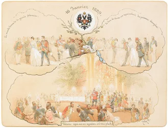 Ein Ball im Heraldischen Saal im Winterpalast, 1889