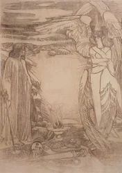Illustration zum Gedicht Prophet von A. Puschkin, 1905