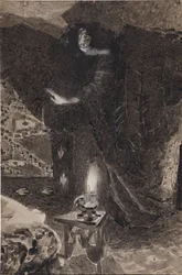 Illustration zum Gedicht Der Dämon von Michail Lermontow, 1890-1900