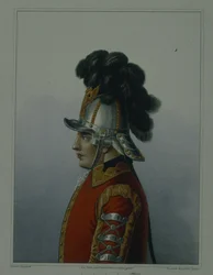 Helm des Kavallerieregiments der Life Guards, 1764-1796, frühe 1840er