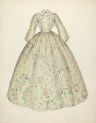Kleid mit Kapellenkragen