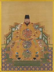Porträt von Kaiser Yingzong der Ming (1427-1464)
