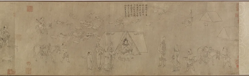Die Gefangenschaft von Cai Wenji, 14.-15. Jahrhundert