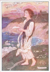 Reine Lippen, aus denen nie ein hässliches Wort fiel (Farblithographie)