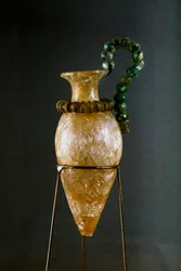 Minoische Kunst: Rhyton aus Bergkristall und Kupfer aus dem Schatzraum des Heiligtums von Zakros auf Kreta