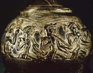 Erntevase, aus Hagia Triada, um 1550-1500 v. Chr.