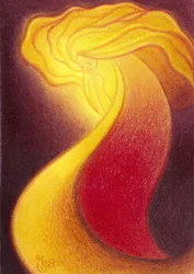 Strahlender goldener Geist