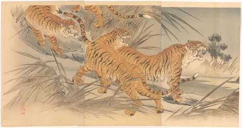 Tiger und Soldaten