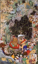 Akbar befiehlt das Schlachten zu beenden, 1578, ca. 1595