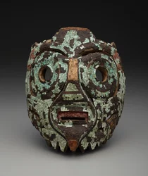 Maske, möglicherweise von Tlaloc, ca. 1350-1521