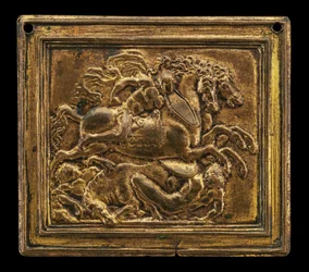 Kampfszene, in einem rechteckigen Rahmen, 1505-1510