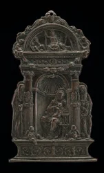 Madonna und Kind auf dem Thron mit dem heiligen Antonius Abt und dem heiligen Hieronymus