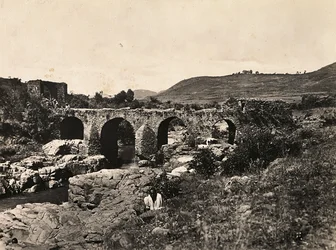 Portugiesische Brücke in Gondar, Äthiopien, 09/05/1936