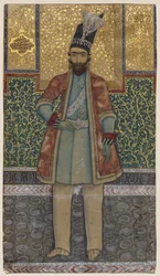 Porträt von Nâsir-od-din Shah