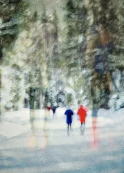 Winterlicher Waldspaziergang