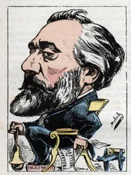 Porträt von Léon Gambetta (1838-1882) französischer Politiker