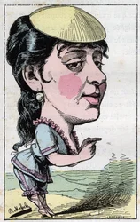 Anne Marie-Louise (Marie Louis) Damiens, bekannt als Anna Judic, französische Komödiantin