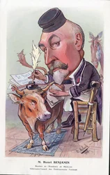 Illustration von Moloch (1849-1909) in „Chanteclair“