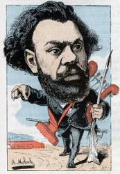 Porträt von Clovis Hugues (1851-1907), französischer Dichter und Politiker