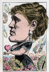 Porträt von Gabrielle Maria Krauss, österreichische Sängerin (1842-1906)