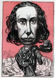 Porträt von Louise Michel (1830-1905), Lehrerin, Arbeiteraktivistin, Anarchistin, genannt die „Rote Wölfin“