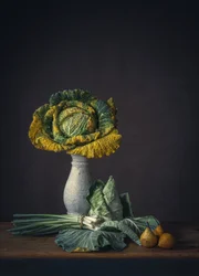 Rustikales Kohl-Stillleben