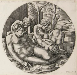 Bacchus und Putti