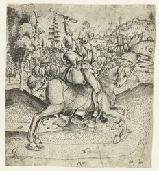 Das reitende Paar
